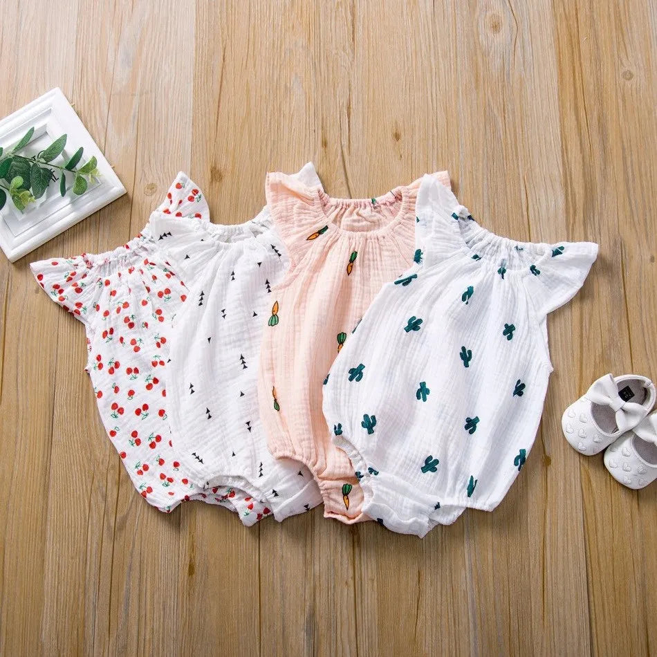 Baby Girl Clothes Infant Kids Romper Summer Newborn Little Girls Bodysuit New Born Pajamas Onesie Children Clothing For Babies