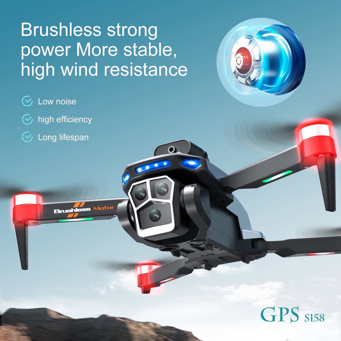 8K Drone RC Quadcopter FPV Dron with 4K Camera GPS Obstacle Avoidance Mini Foldable HD Professional Aerial Photography UAV Toys
