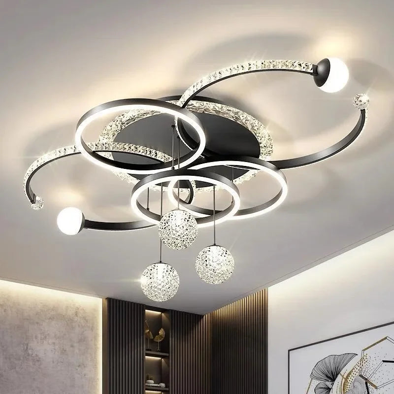 Living Room Ceiling Lamps Modern Intelligent LED Chandeliers For Resturant Kitchen Bedroom Lighting Home Decor Luster Luminaire