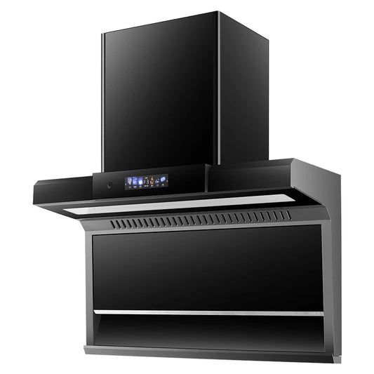 Island Range HoodWall Mounted Suction Exhaust Glass Hood Copper Island Range Hood Chimney Kitchen Hood Motors For