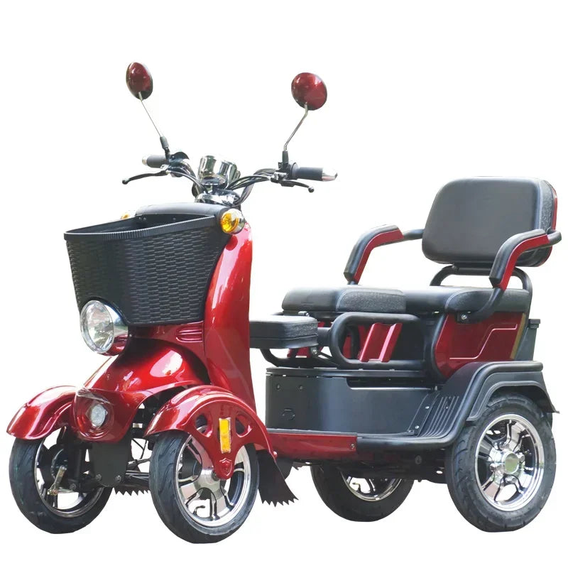 XK Three-Seat 72V Electric Quadricycle Household 4-Wheel Lithium Battery Four-Wheel Scooter
