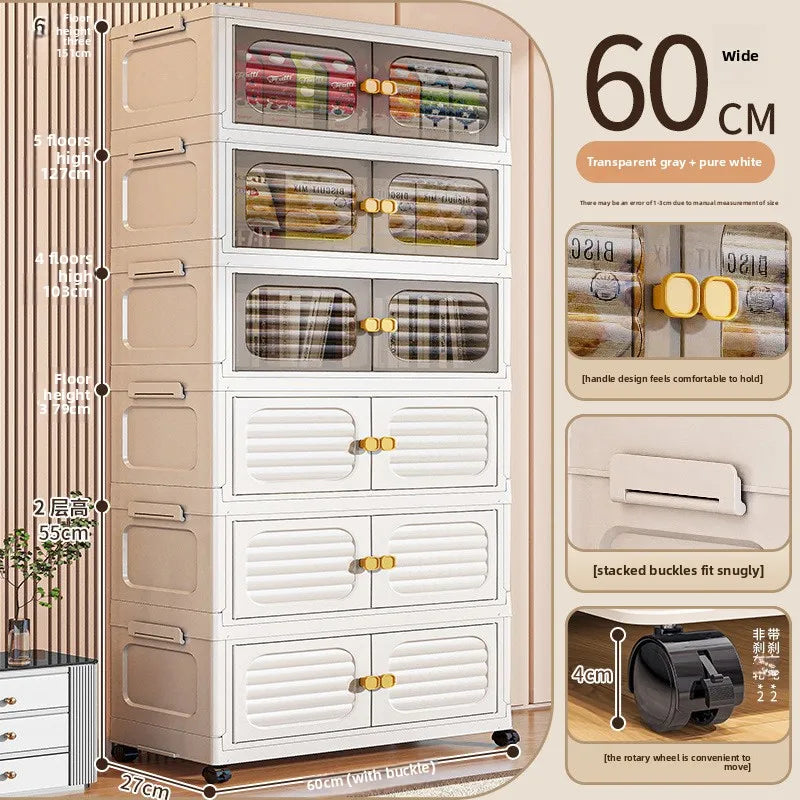 Household living room, toy cabinet, storage rack, storage cabinet, folding storage box, snack cabinet, finishing box.