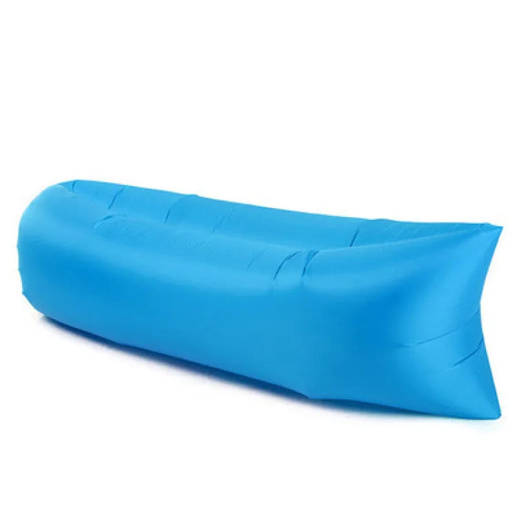 Portable Folding Single Air Sofa Outdoor Fast Inflatable Sofa Bed No Air Pump Required Beach Sleeping Bag Camping Picnic Partner