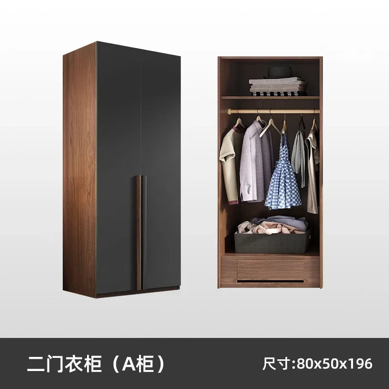 Chest Drawers Armored Living Room Cabinets Double Wardrobe Closet Simple Small Bedroom Storage Organizer Assembly For Clothes