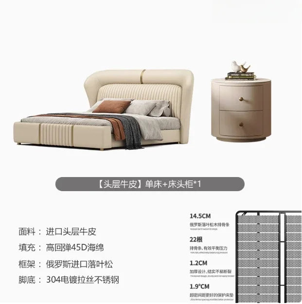 Adults Queen Size Bed Unique Modern Aesthetic White Queen Bed Storage Lounge Muebles Para El Hogar Bedroom Furniture Accessories