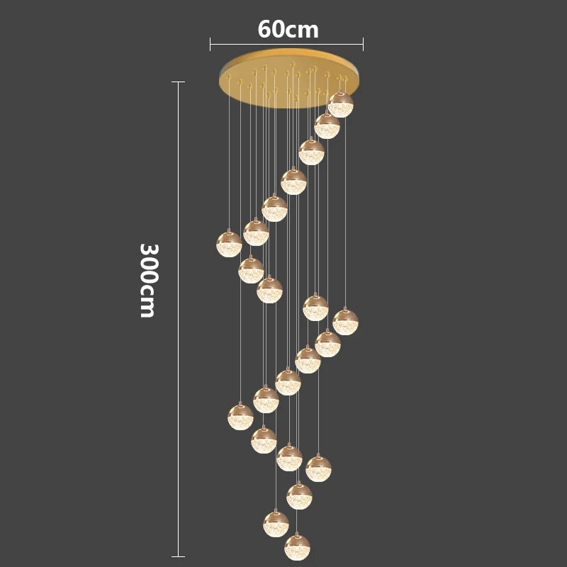 Modern home decor led lights pendant light lamps forstaircase Chandeliers for living room hanging light indoor lighting