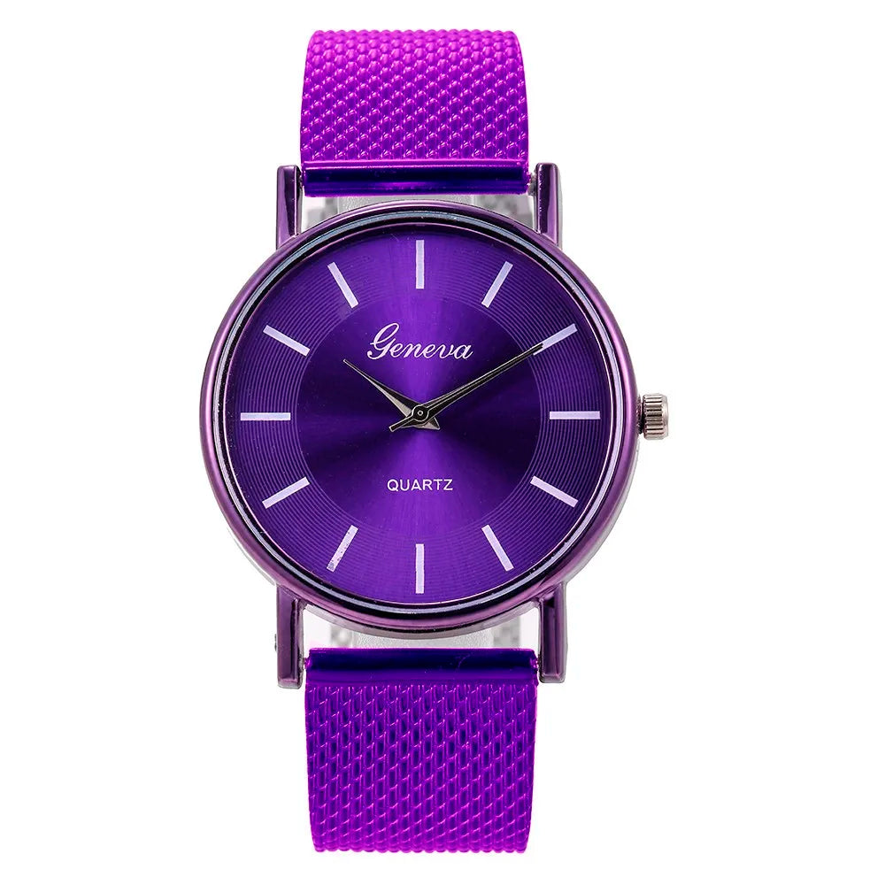 Women Watches Luxury Fashion Mesh Belt Watch For Ladies Elegant Bracelet Waterproof Quartz Wristwatch Top Clock Lover Watch