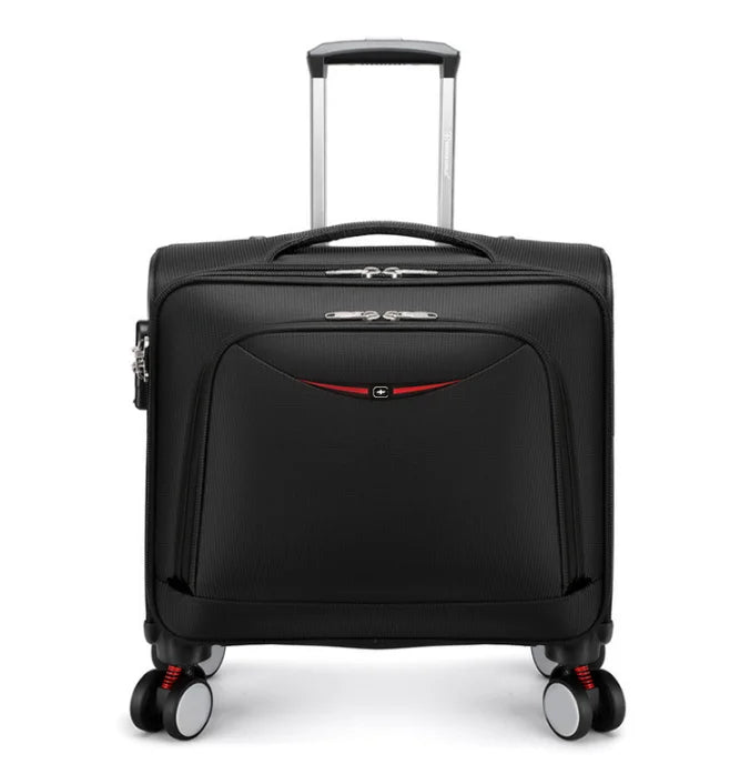 Unisex Travel Luggage Spinner Wheels Boarding Case Rolling Suitcase Wheeled on - Black Red Blue Green Brown Pink Grey