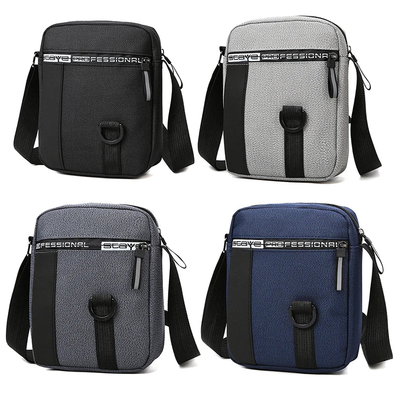 Men's Shoulder Bag Business Leisure Large Capacity Portable Handbag Multi Layer Waterproof Summer Male's Crossbody Bags