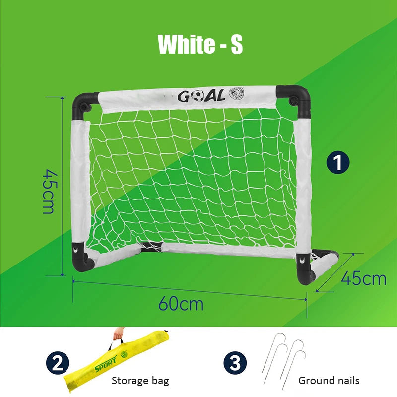 Portable Folding Youth Soccer Goal Installation-free Kid Football Goal Net Outdoors Indoors Sports Football Training Equipment