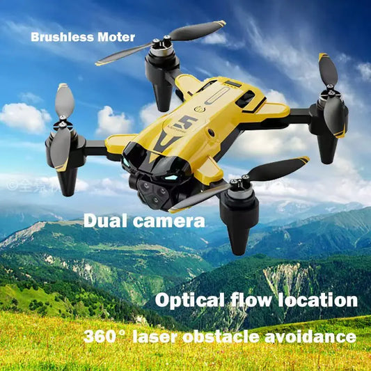 M5 Drone With HD Camera And Light Flying Plane Obstacle Avoidance Optical Flow Positioning Quadcopter R/C Toys
