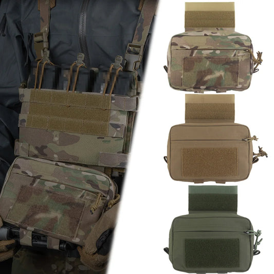 Hunting vest secondary hanging bag, back chest hanging, expansion accessory bag, multi-functional bag