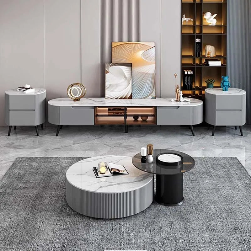 Living Room Coffee Table Modern Designer Storage Luxury Side Table Unique Minimalist Service Mesa Auxiliar Home Furniture