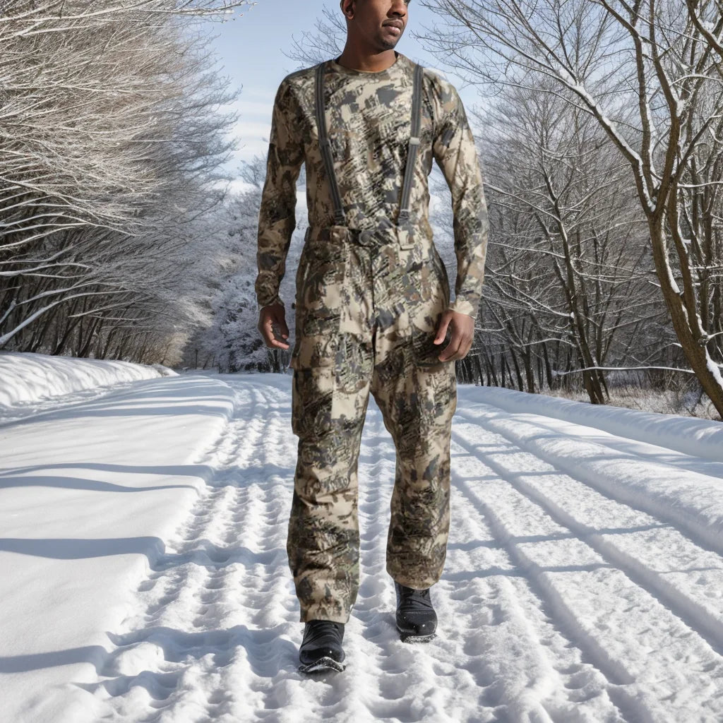 Men's Boreal Aerolite bib insulated camouflage hunting suit Fishing hunting pants