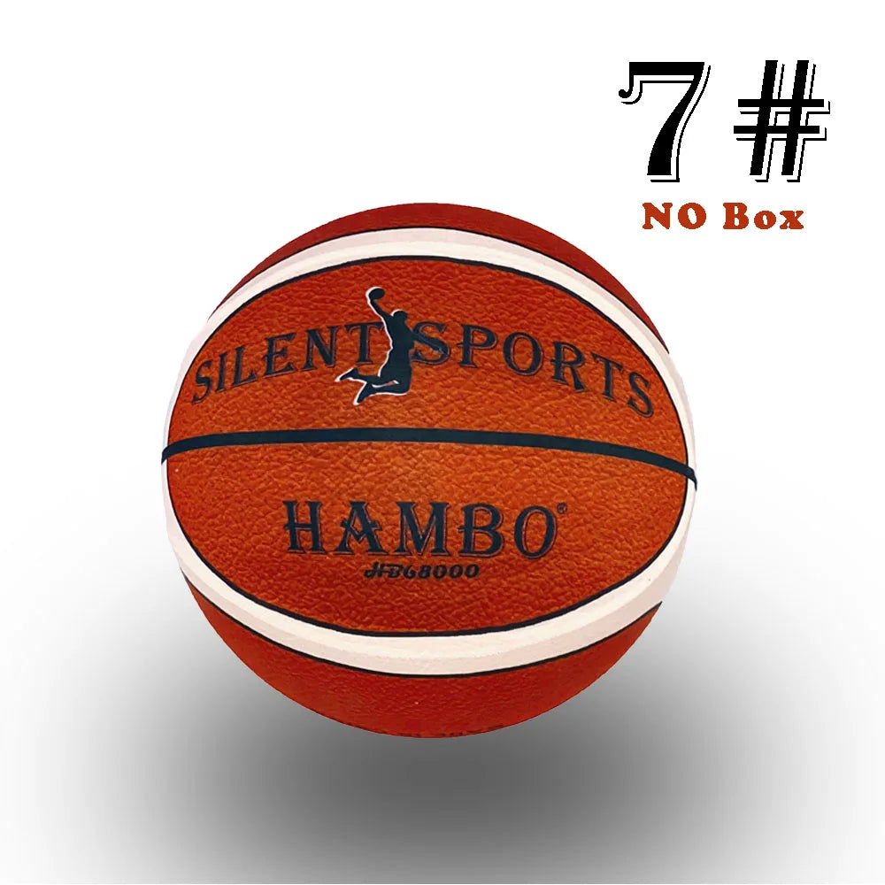 Indoor Silent Basketball Cloth Cover Size7#/6#/5# Soft High Elastic Foam Mute Ball No Noise Sports Ball Adults &Child Sport Game
