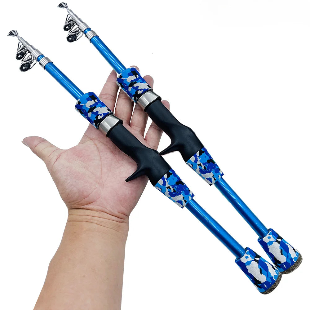 Trout Fishing Rod 1.3m 1.5m 1.8m Jigging Spinning Casting Fly Ultralight Hand Lure Rods Feeder Gear Camouflage Mini Travel Surf