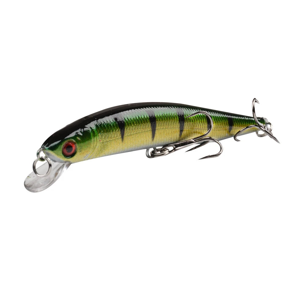 Floating Minnow Fishing Lure 10cm 9.5g 3D Eyes Crankbait Wobblers Artificial Plastic Hard Bait Bass Pike Jerkbait Fishing Tackle