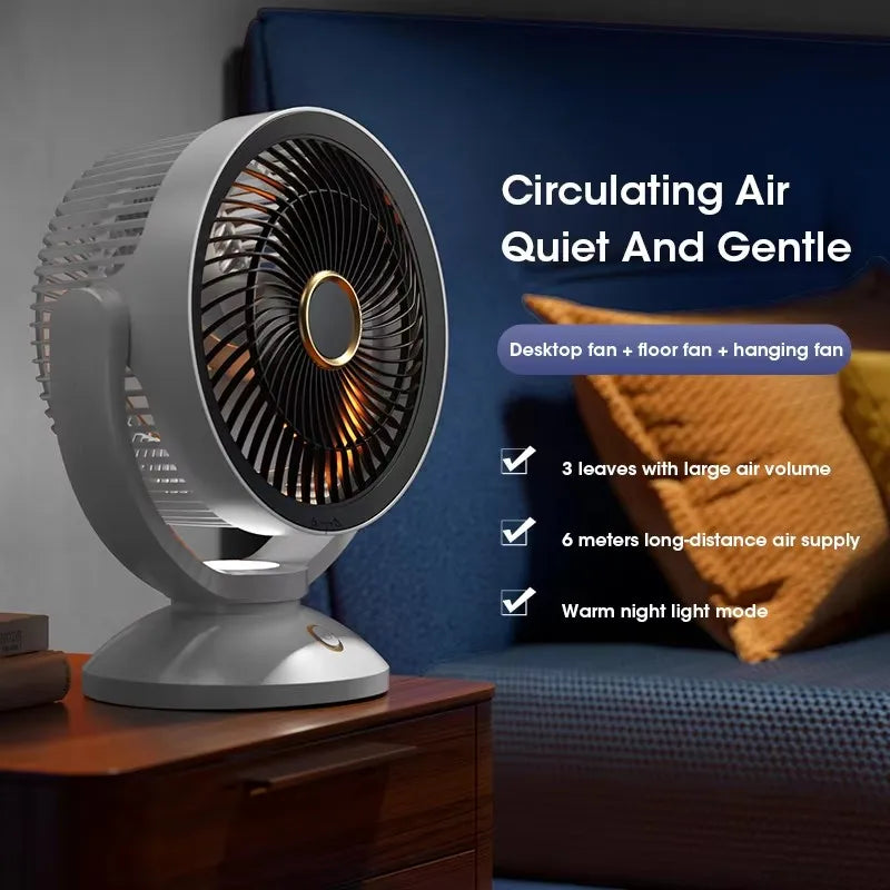 Multifunctional Electric Fan Circulator Wireless Portable Home Quiet Ventilator Desktop Wall Ceiling Fan Air Cooler