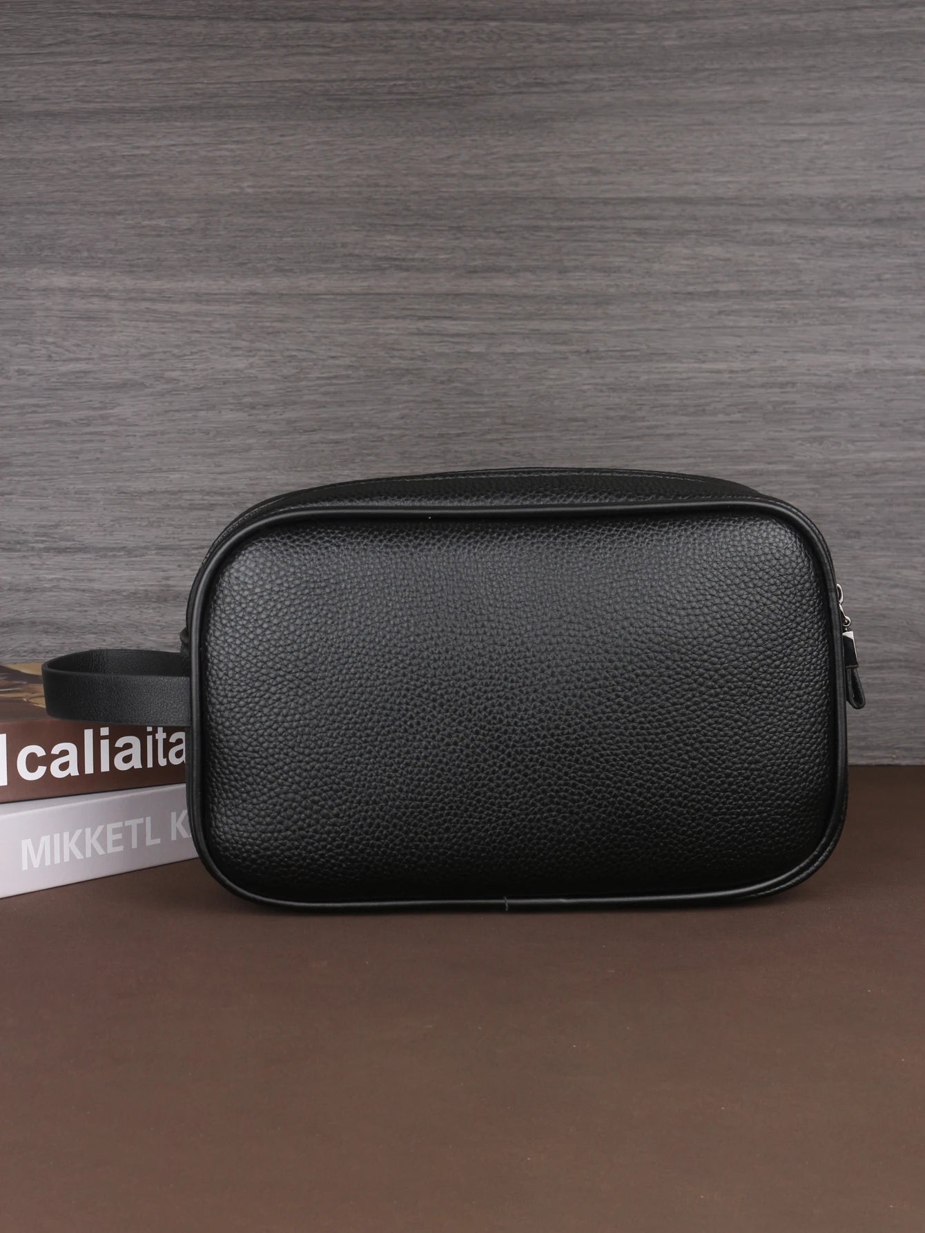 Men's Business Clutch Bag Travel Essentials Outdoor Toiletry PU Portable Handheld Cosmetic Bag Large Capacity Elegant Design