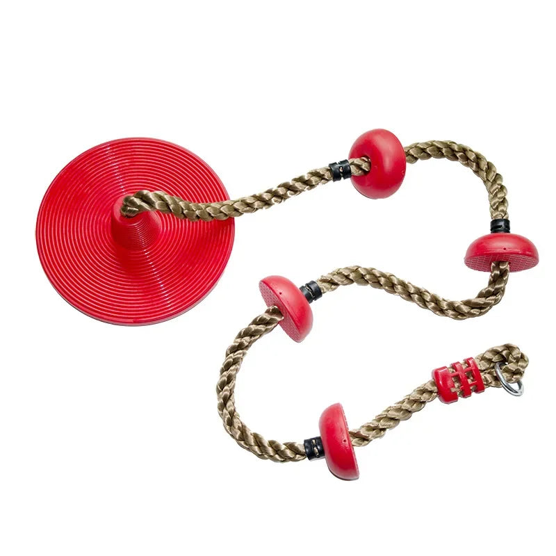 Outdoor Sports Kindergarten Climbing Toy Disc Swing Seat Climbing Rope  Backyard Outdoor Rings Swing Climbing Equipment Toys