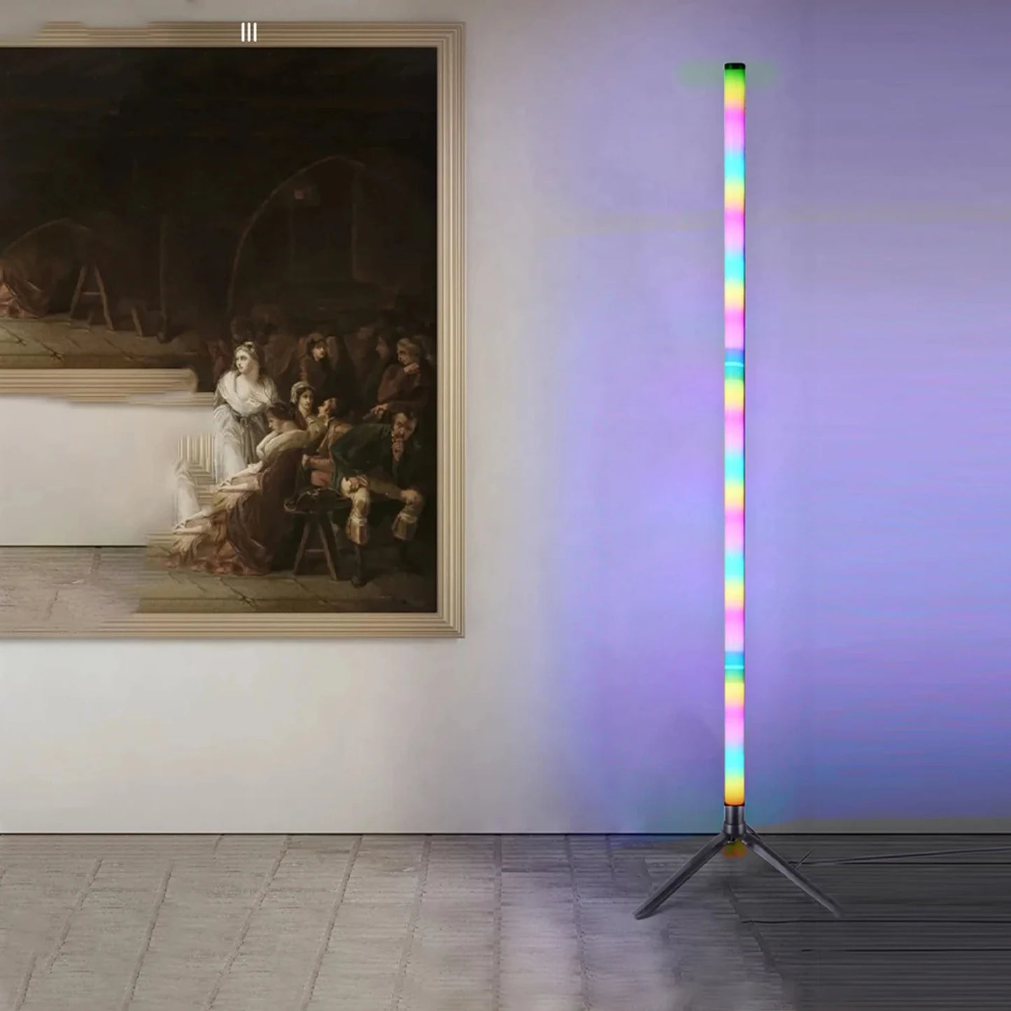 Living room Dimmable RGB Corner Floor Lamps 120cm Bracket LED Mood Lamps Bedroom Scandinavian Home Decorative Indoor Lighting