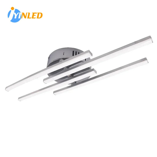 Indoor Home Decor Lighting LED Ceiling Lights 12W 18W 24W 2 3 4 Light Bars Curved Design LED Ceiling Lamp AC85-265V Living Room