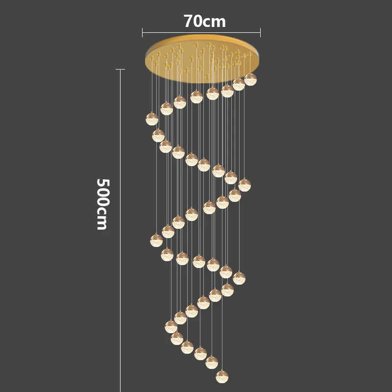 Modern home decor led lights pendant light lamps forstaircase Chandeliers for living room hanging light indoor lighting