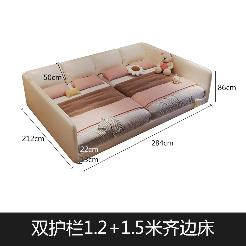 King Size Europian Bed Modern Minimalist Luxury Kids Children Bed Sleeping 180x200 Cama De Lujo Para Dormitorio Home Furniture