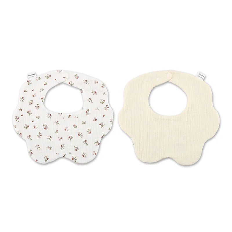Baby Bibs Cotton Boys and Girls Bib Cute Print Newborn Burp Cloths Waterproof Infants Mesh Bibs Baby Feeding Accessories
