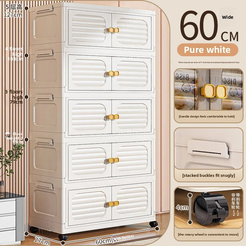 Household living room, toy cabinet, storage rack, storage cabinet, folding storage box, snack cabinet, finishing box.