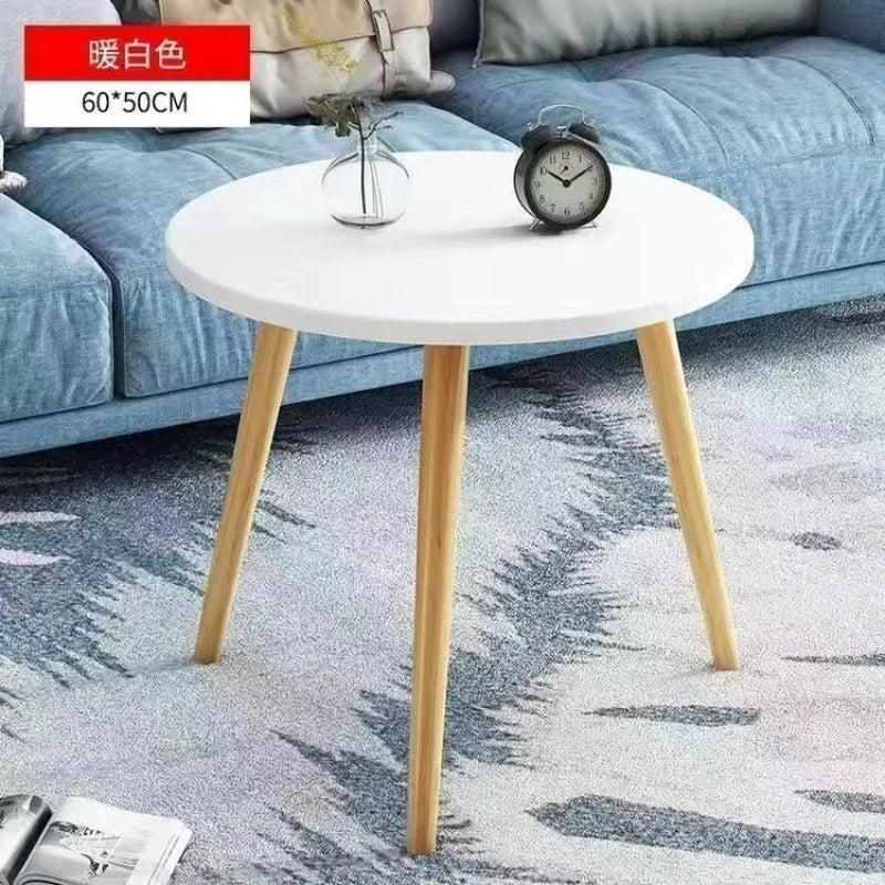 White Tulip Dining Table Balcony Rental Household Small Round Table Tea Table Bedroom Bedside Modern