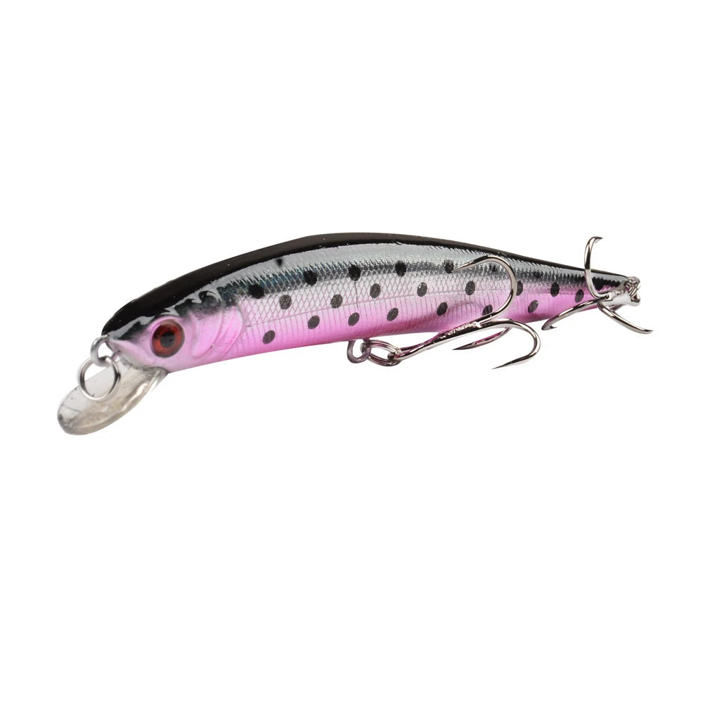 Floating Minnow Fishing Lure 10cm 9.5g 3D Eyes Crankbait Wobblers Artificial Plastic Hard Bait Bass Pike Jerkbait Fishing Tackle