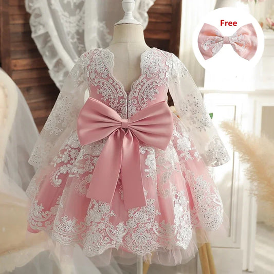 Baby Girl 1st Birthday Dress Newborn Christening Gown Infant Girl Dress Toddler Baptism Dress Baby Vestidos Baby Christmas Dress