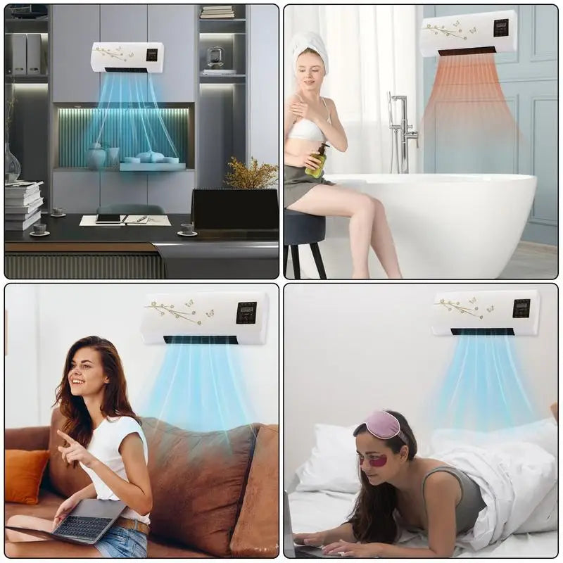 Portable Air Conditioner  Cold And Heat Air Conditioning Unit With Timer Easy Control Wall Mounted Portable AC For Home