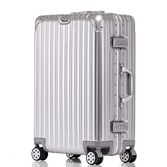 All Aluminum-magnesium Alloy Suitcase High Quality Rolling Luggage 20/24/26/29'' Trolley Luggage Travel Carry-On Cabin Suitcase