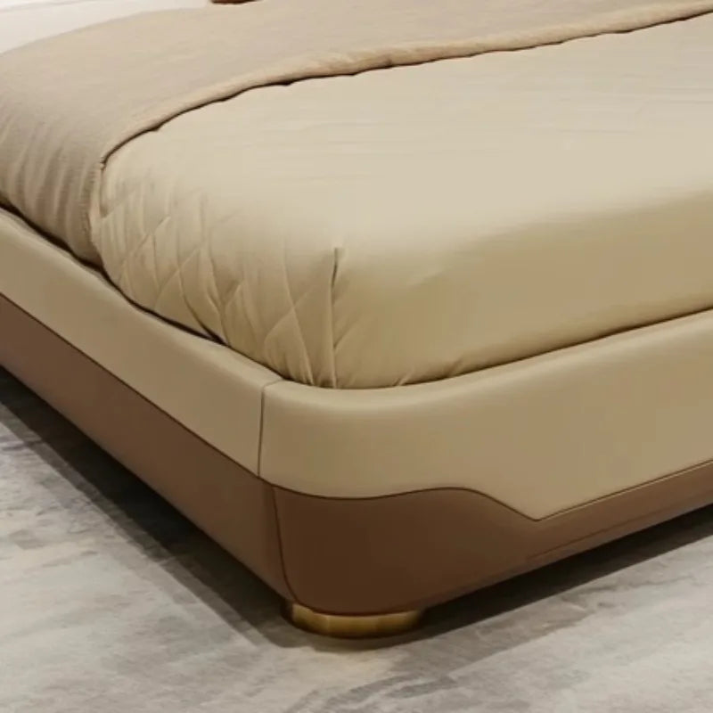 Fashionable King Size Bed Frame Luxury Designr Dream Bedroom Cozy Large Sleeping Area Perfect Restful Nights Home Decoration