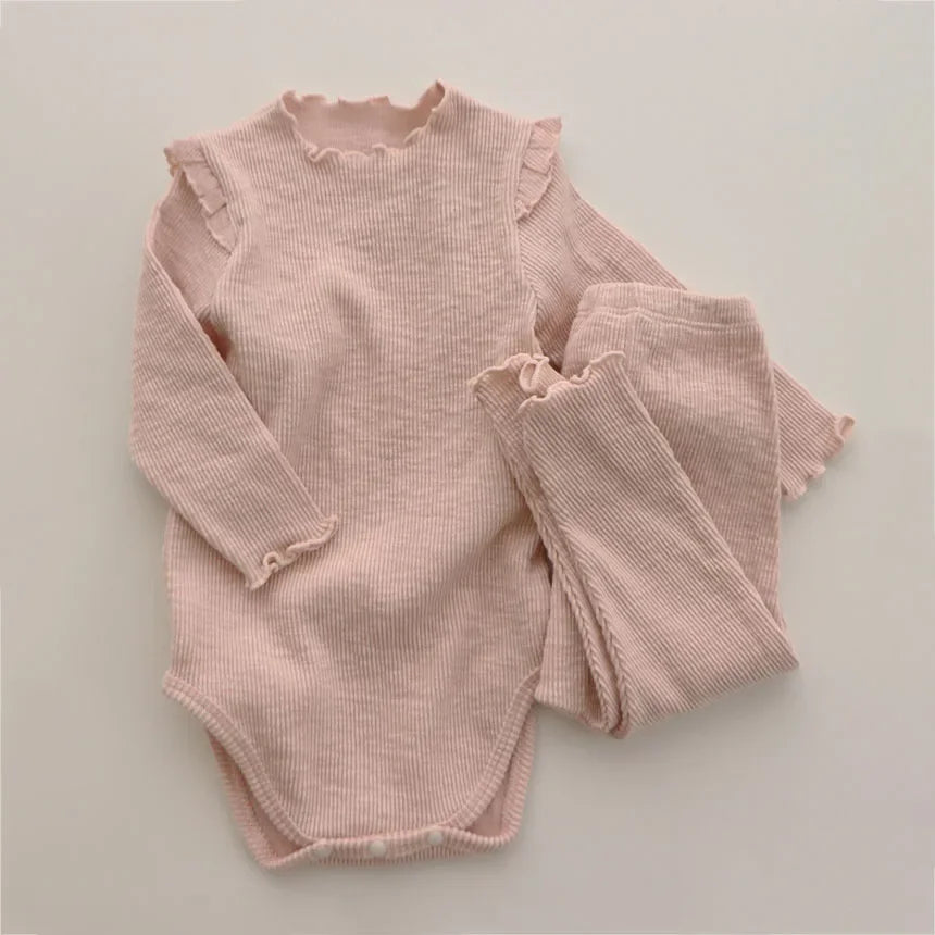 Baby Girl Clothing Sets Spring Newborn Girl Clothes Bodysuit + Pants Kids Clothes Baby Girl Outfit Infant Clothing For 0-2Y