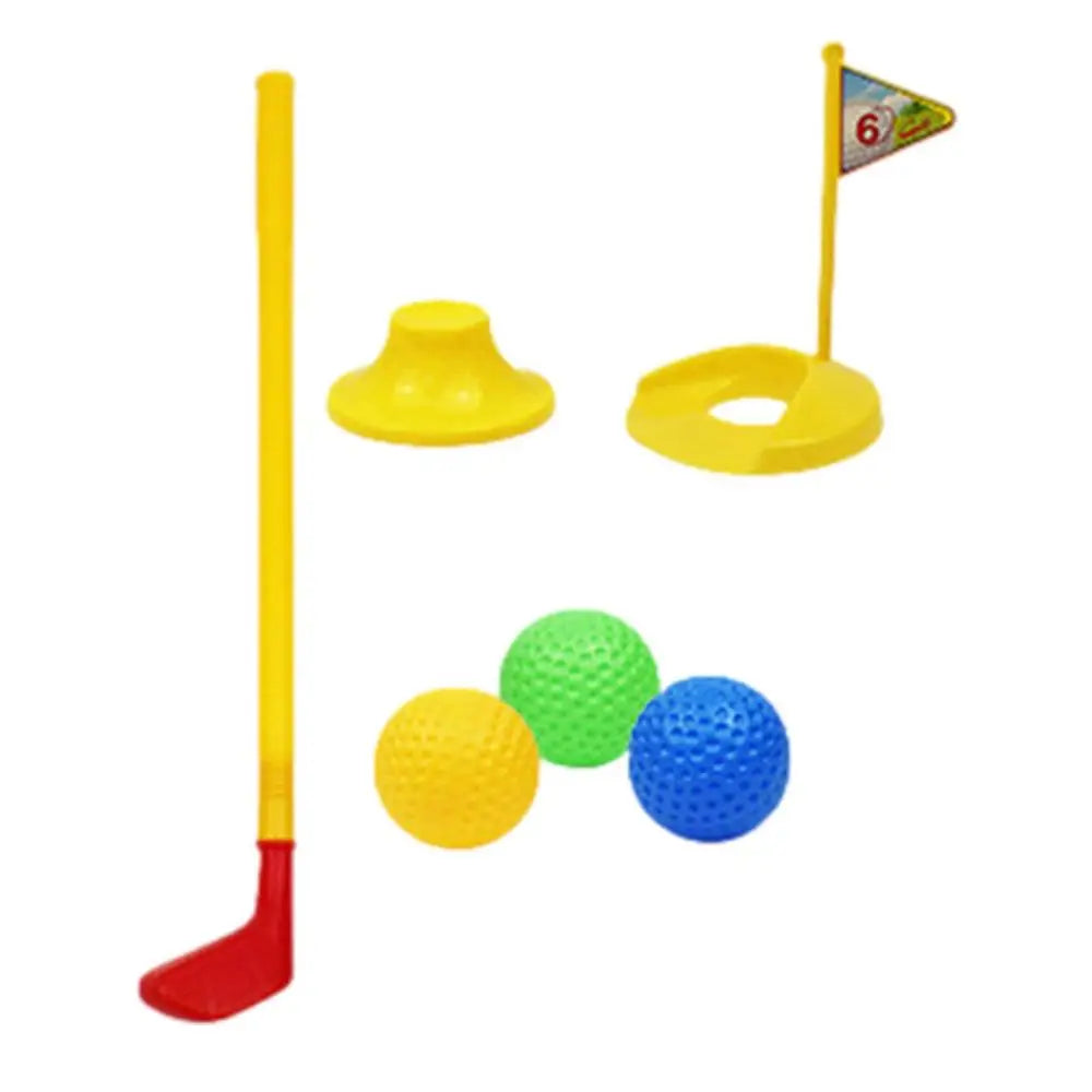 Portable Outdoor Golf Toys For Lawn Indoor Exercise Game With Training Golf Balls And Clubs Equipment Golf Toys Set