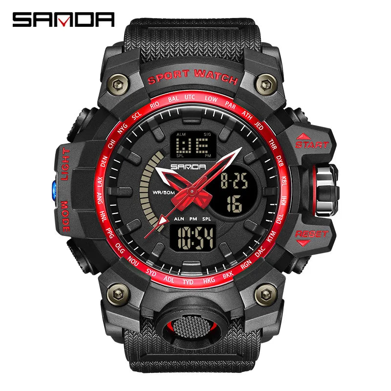 Men's Watches Top Brand Luxury 5ATM Waterproof Sport Military Wristwatch Quartz Watch for Men Clock Relogio Masculino 6024