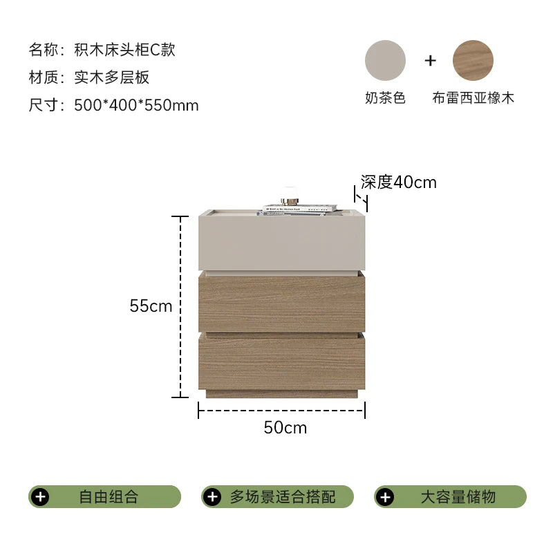 Storage Night Table Aesthetic Minimalist Modern Bedside Table Luxury Mesitas De Noche Para El Dormitorio Bedrooms Furniture
