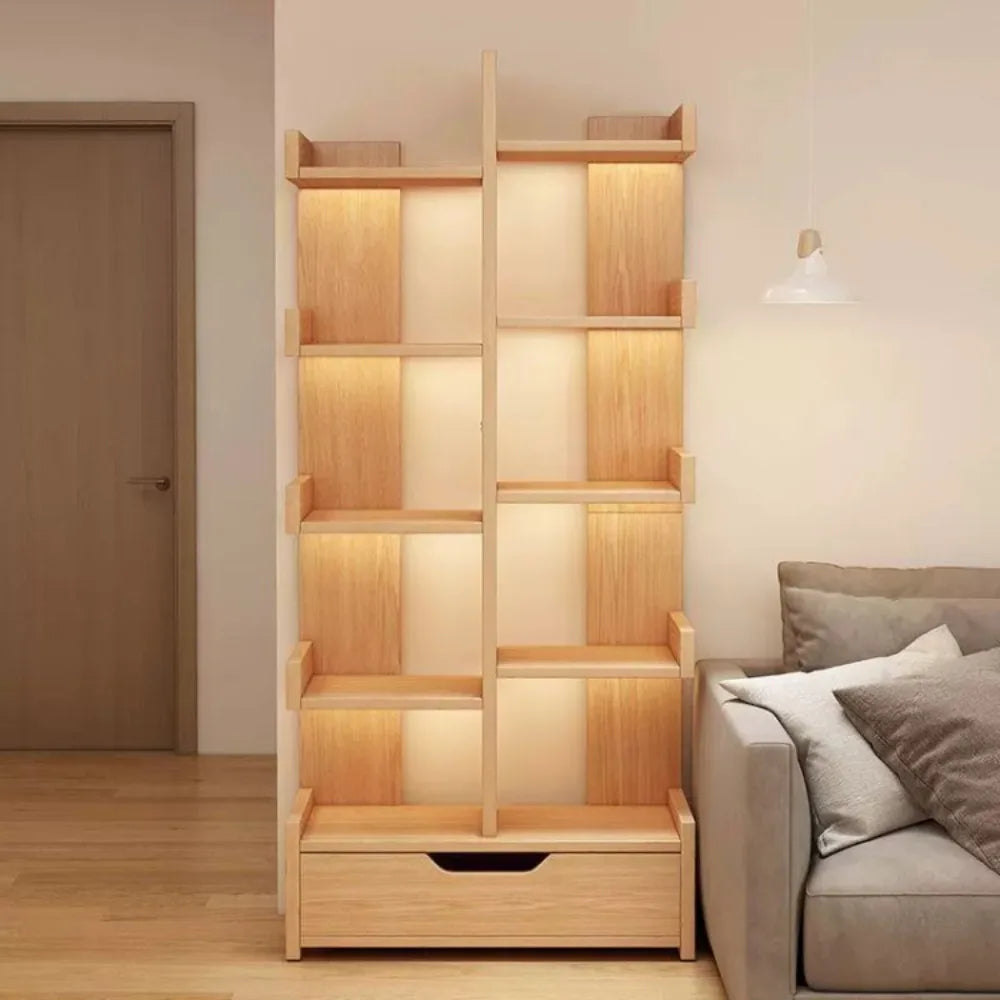 Multi Layer Bookshelf Floor Standing Minimalist Storage Rack Doll Display Rack Household Wall Mounted Partitioned Storage Rack