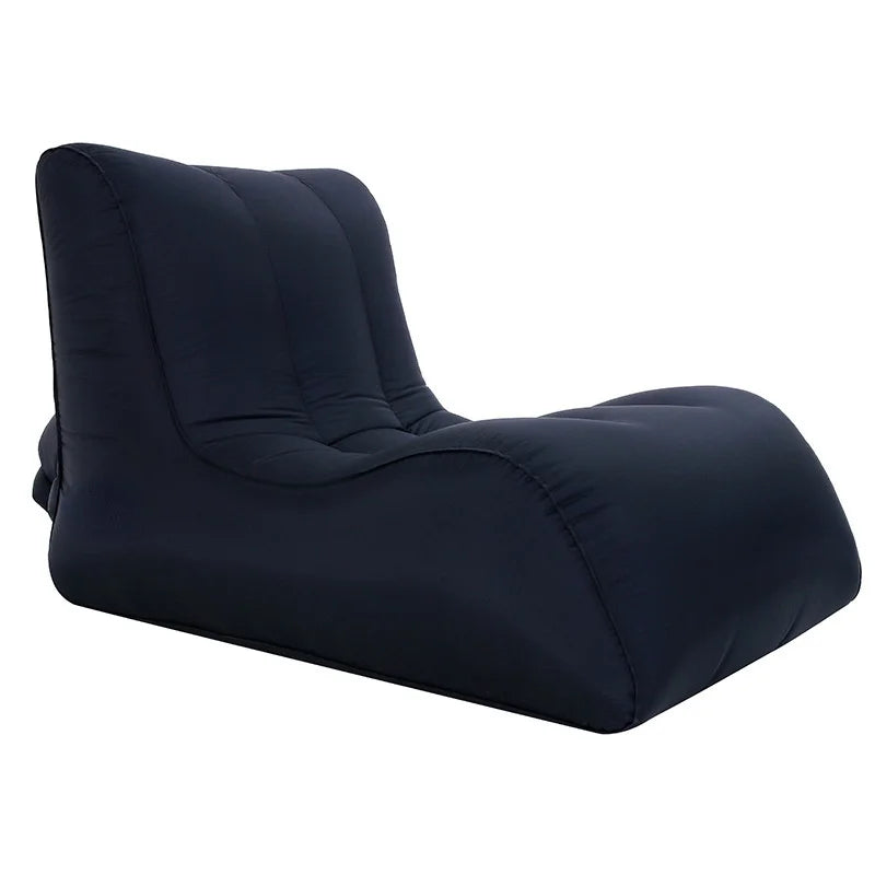 Outdoor Beach Inflatable Sofa Single Inflatable Sofa Lazy Cushion Bed Outdoor Furniture Camping Portable Folding Bed Seat