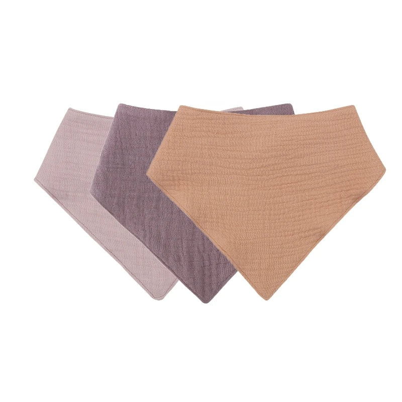 3PCS/5PCS Muslin Bibs Baby Face Towel Wash Cloth Drooling Bibs Toddlers Neck Scarf Baby Stuff Dropshipping