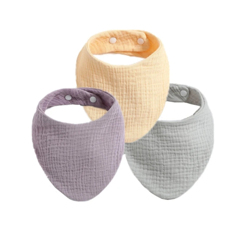 3PCS/5PCS Muslin Bibs Baby Face Towel Wash Cloth Drooling Bibs Toddlers Neck Scarf Baby Stuff Dropshipping
