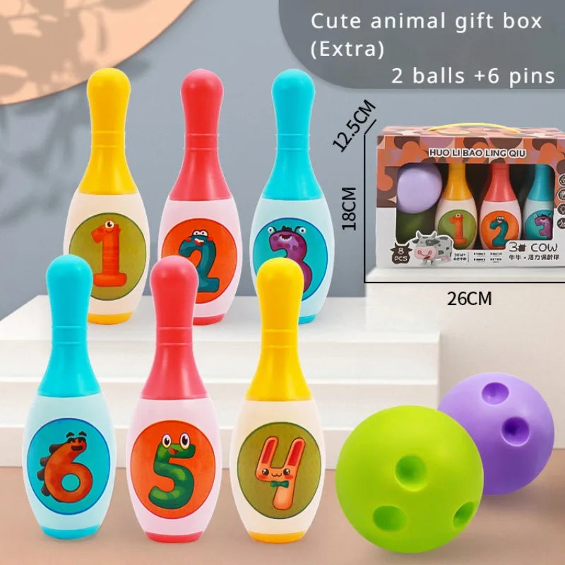Children's Bowling Stall Toy Indoor Sports Ball Set Outdoor Boy Girl Toy Parent-Child Interactive Games Birthday Gift