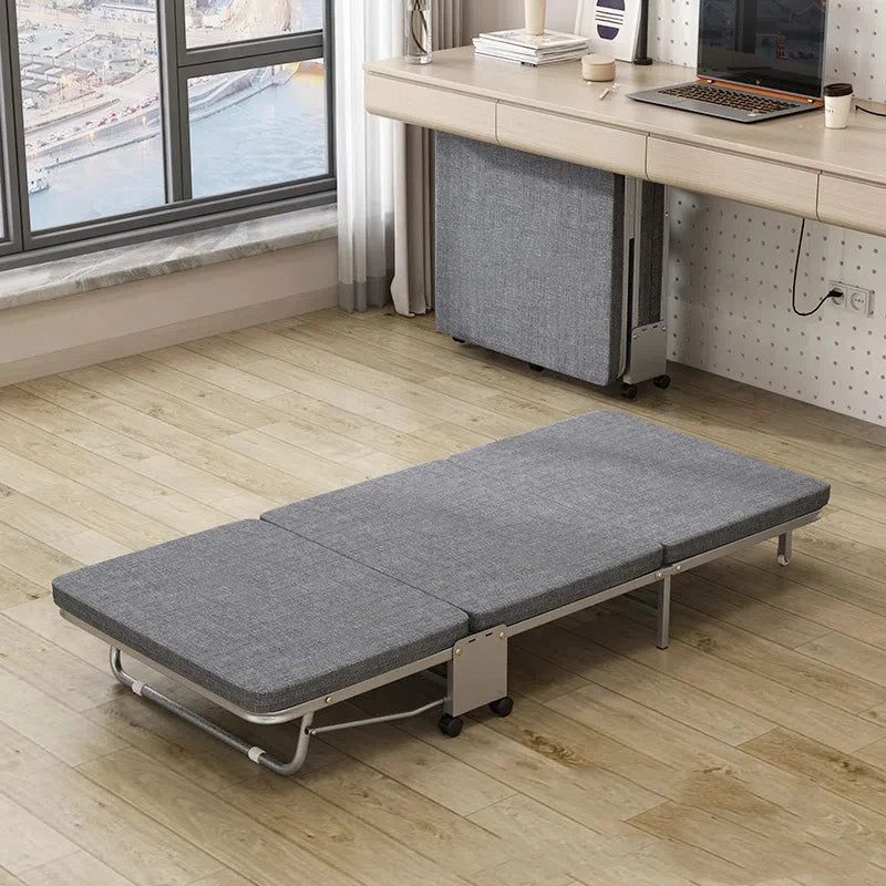 GUIG's New Tri-fold Office Rollaway Bed Single Bed Attendant Bed Siesta Bed Nap Bed Camp Bed Hard Board Bed Hot