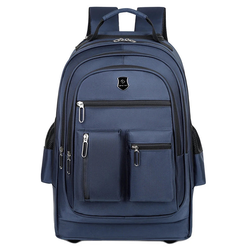 Rolling Backpack for Adults Travel Laptop Backpack with Wheels Carry on Luggage for Business Trip College Commute