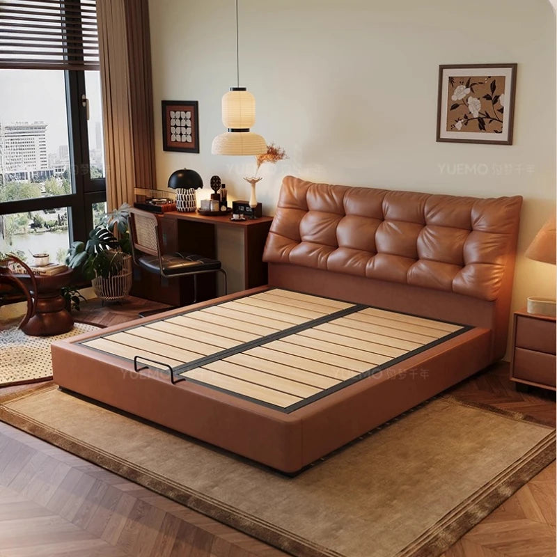 European Simple Bed Beauty Design Nordic Floor Luxury Beauty Castle Modern Bed Bedroom Children Letto Matrimoniale Furniture