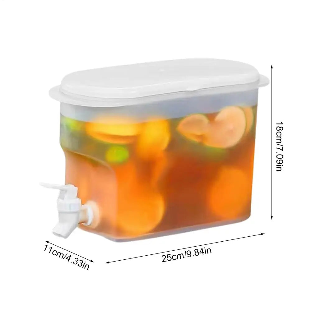 Fridge Drink Dispenser 2.8L Large Capacity Cold Water Kettle with Faucet Iced Beverage Dispenser Refrigerator With faucet