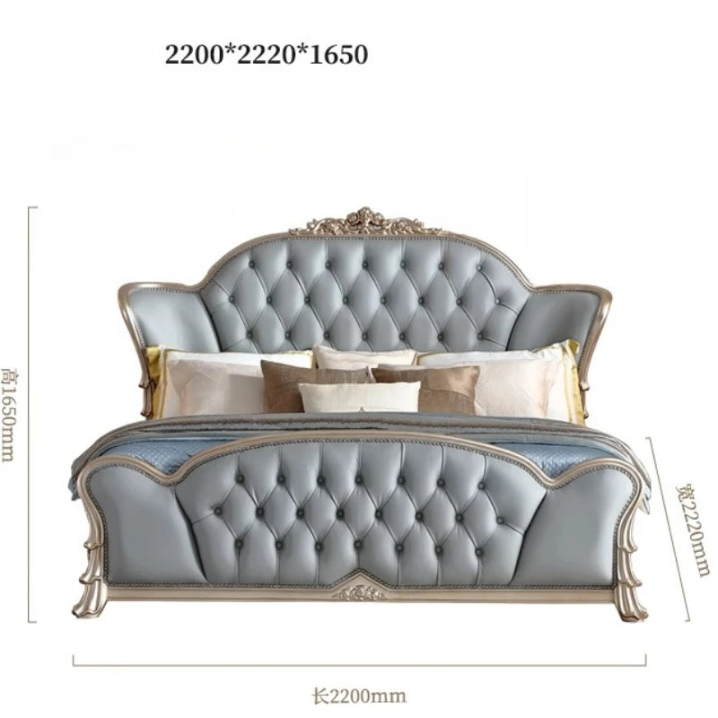 Frame Leg Support Beds Reading Nightstands Double Bedroom Bed Luxury French Sleeping Camas Matrimonial House Accessories